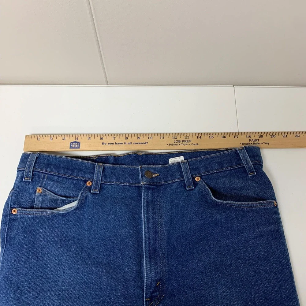 Levi's 517 Bootcut Jeans Men 40x30 (37x29) Dark Wash Orange Tab Vintage Made USA